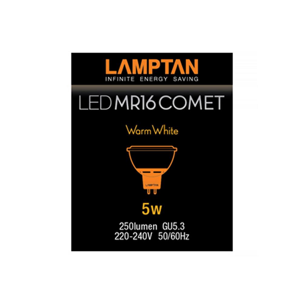 หลอด LED LAMPTAN MR 16 COMET 5 วัตต์ WARMWHITE