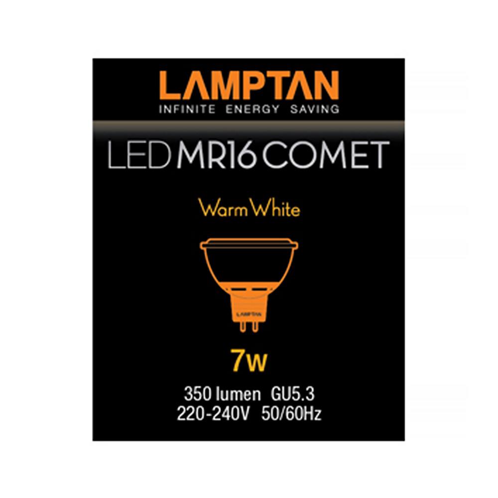 หลอด LED LAMPTAN MR16 COMET 7 วัตต์ WARMWHITE สีเหลือง