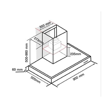 เครื่องดูดควันกระโจม AXIA AX953C XS F90_1