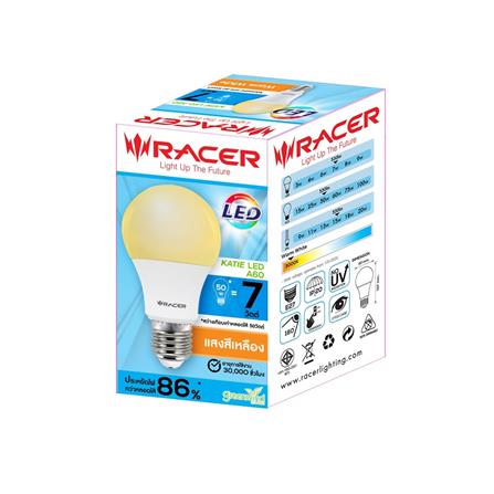 หลอด LED RACER KATIE LED A60 7W E27 WARMWHITE_1