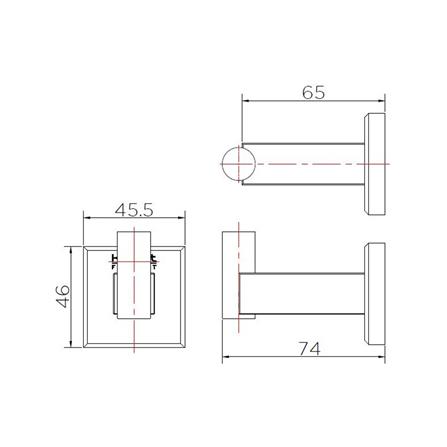 ขอแขวนผ้า KARAT FAUCET KB-42-131-ST สีโครม