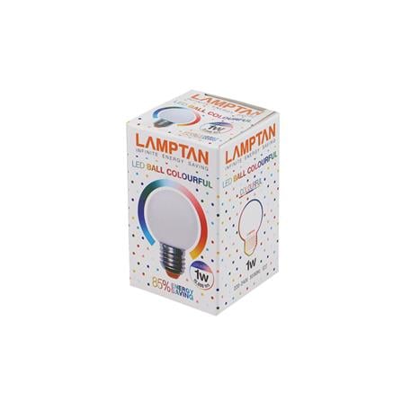 หลอด LED BALL COLOURFUL 1 วัตต์ MIX E27 LAMPTAN_2