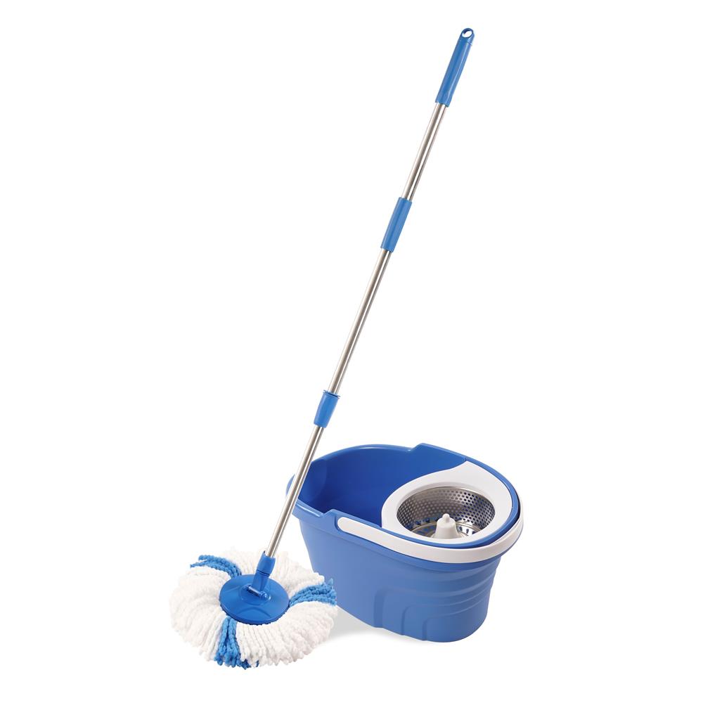 ชุดอุปกรณ์ถังปั่นพร้อมไม้ม็อบ SWASH SMART สีฟ้า