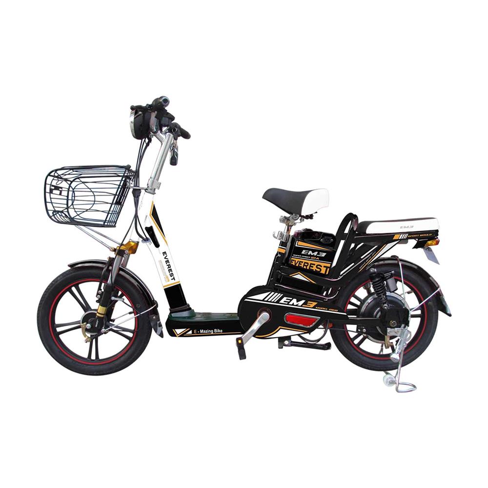 จักรยานไฟฟ้า EM3 18 นิ้ว สีขาว/ดำ