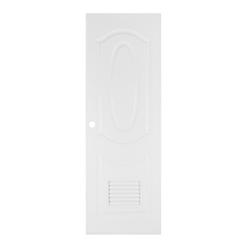 ประตู UPVC AZLE PSW2 เกล็ดล่าง 70x200 ซม. สีขาว