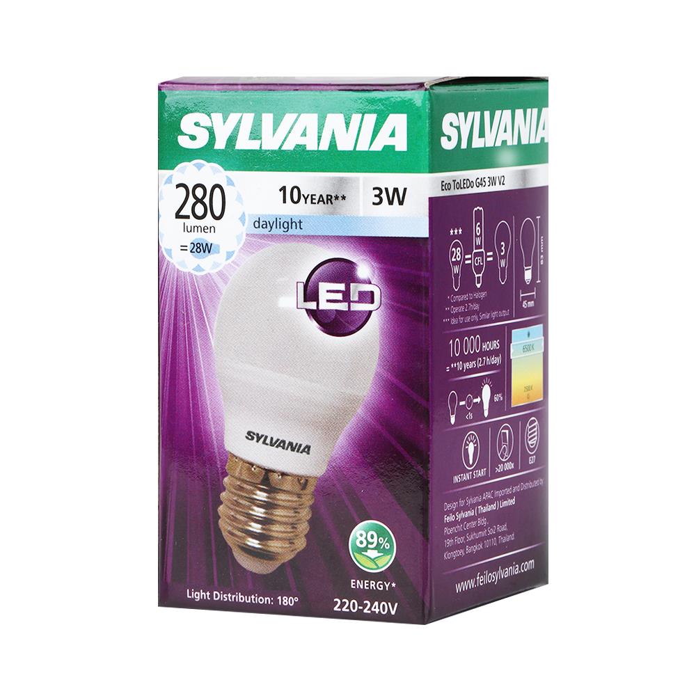 หลอด LED ECO SYLVANIA G45 3W E27 DAYLIGHT