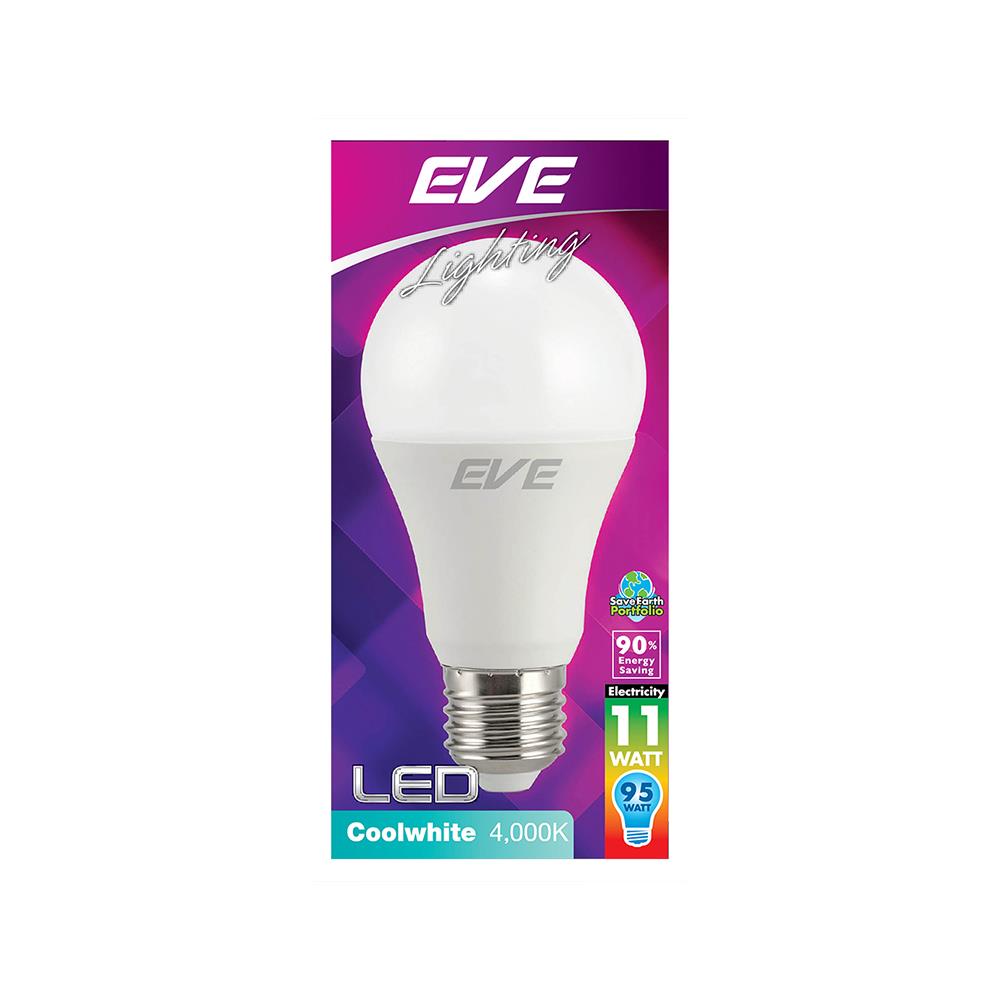 หลอด LED EVE A60 11 วัตต์ COOLWHITE E27