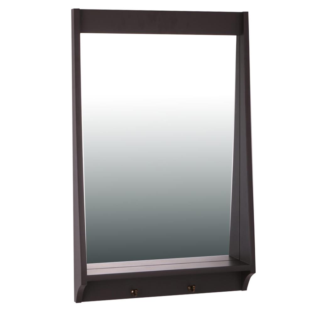 กระจกเงากรอบไม้พร้อมขอแขวน MOYA HP07 50x80 ซม.