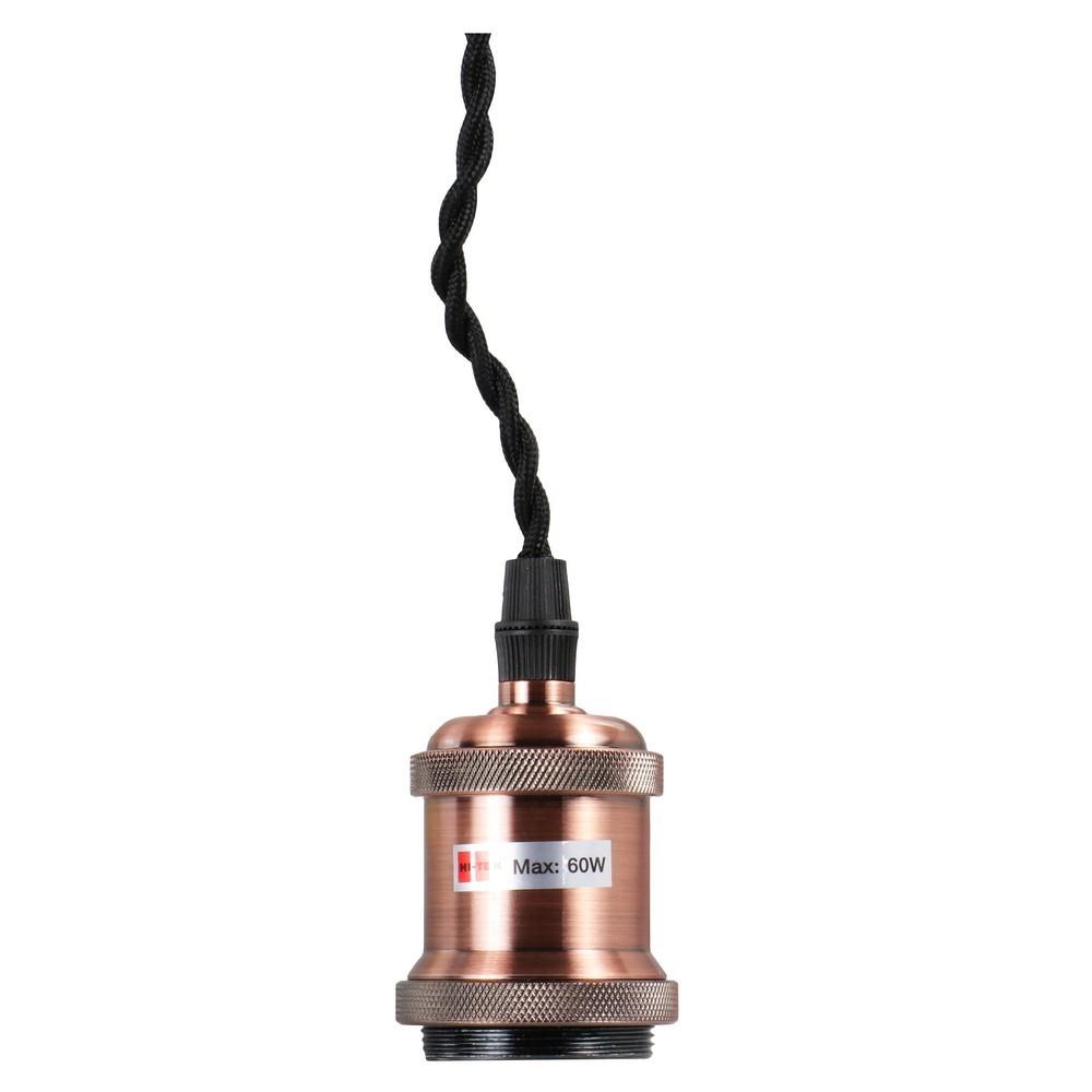 ชุดขั้วหลอดวินเทจ HI-TEK CHAIN E27 ทองแดง