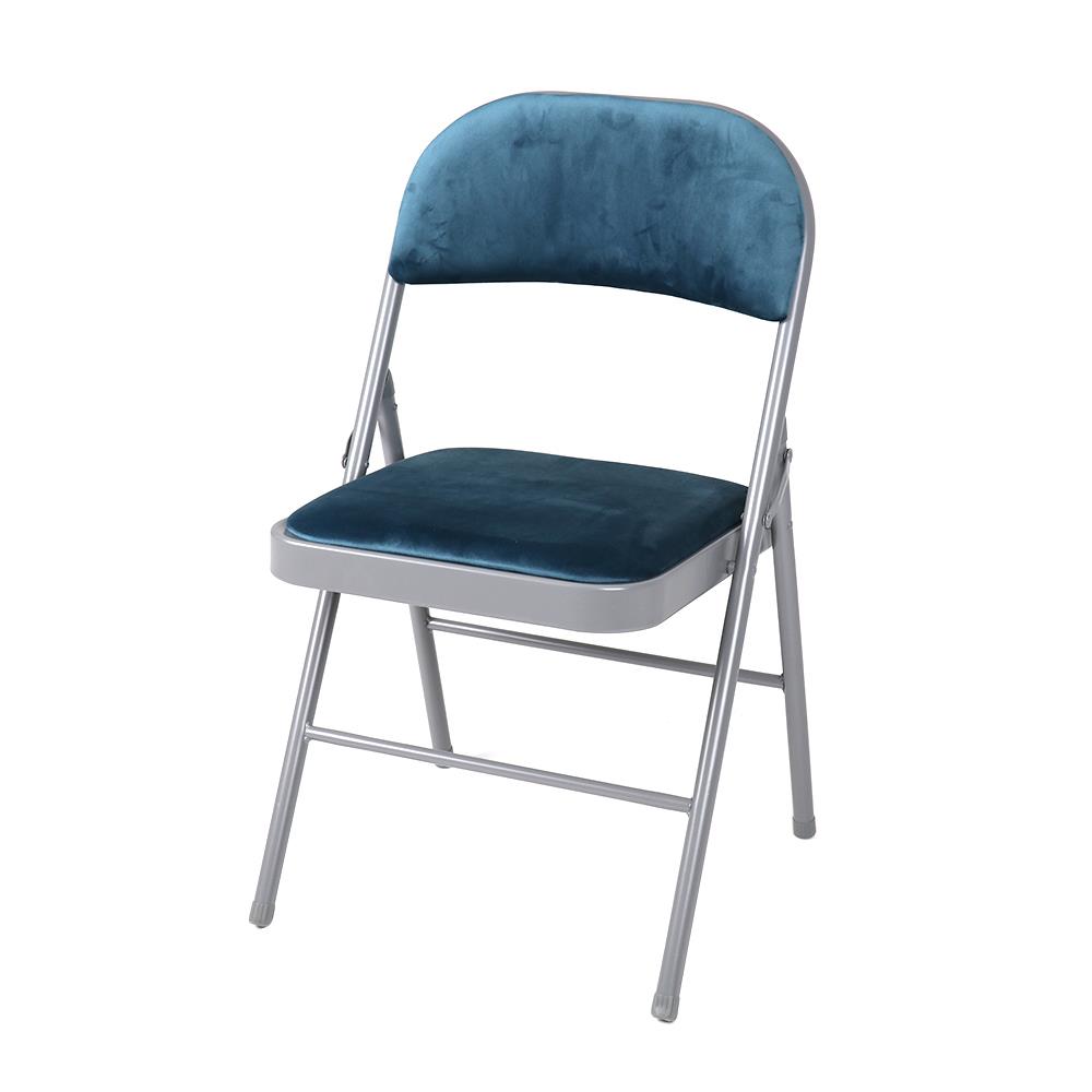 เก้าอี้ FURDINI FAIR VELVET สีฟ้า