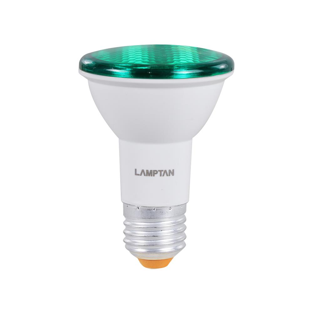 หลอด LED LAMPTAN PAR20 IP65 6 วัตต์ E27 สีเขียว
