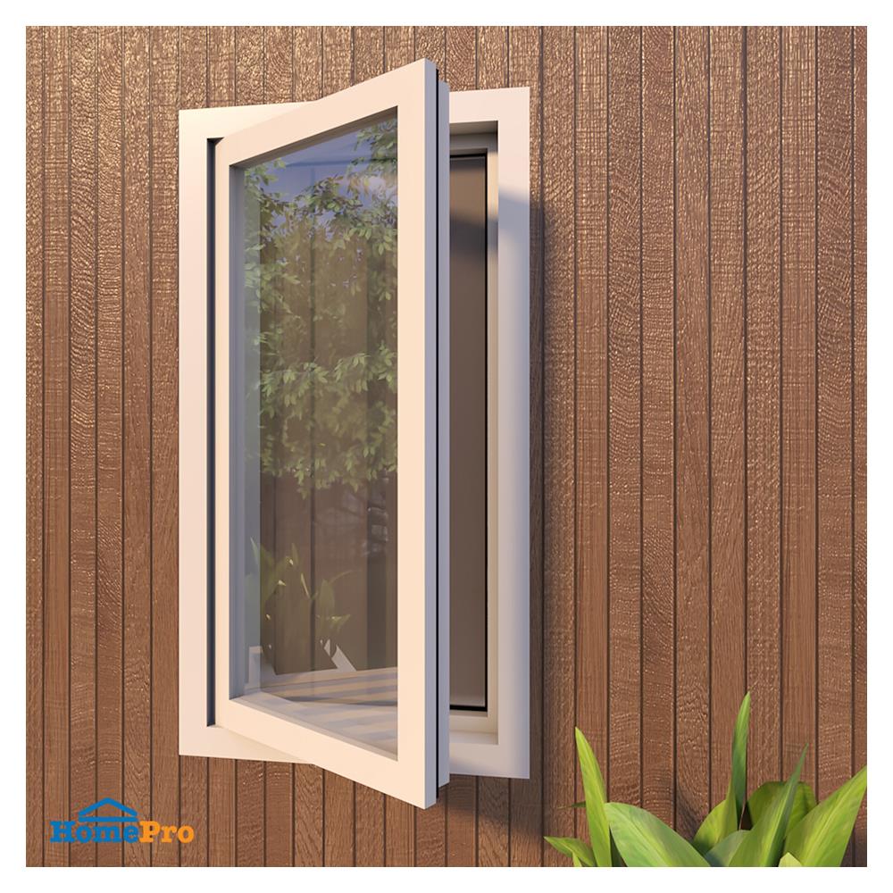 หน้าต่างUPVC บานเปิด มุ้ง AZLE 60x110 ซม. สีขาว