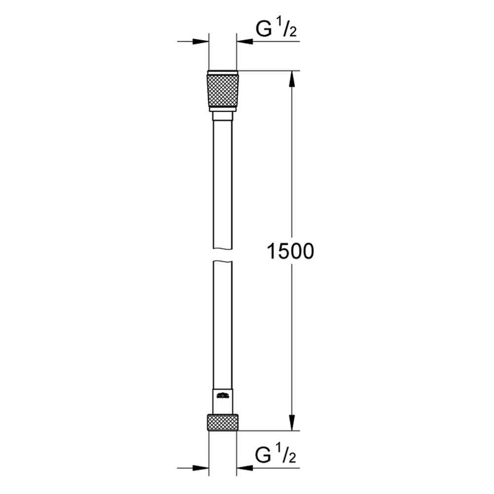 สายฝักบัว GROHE 28151001 150 ซม.