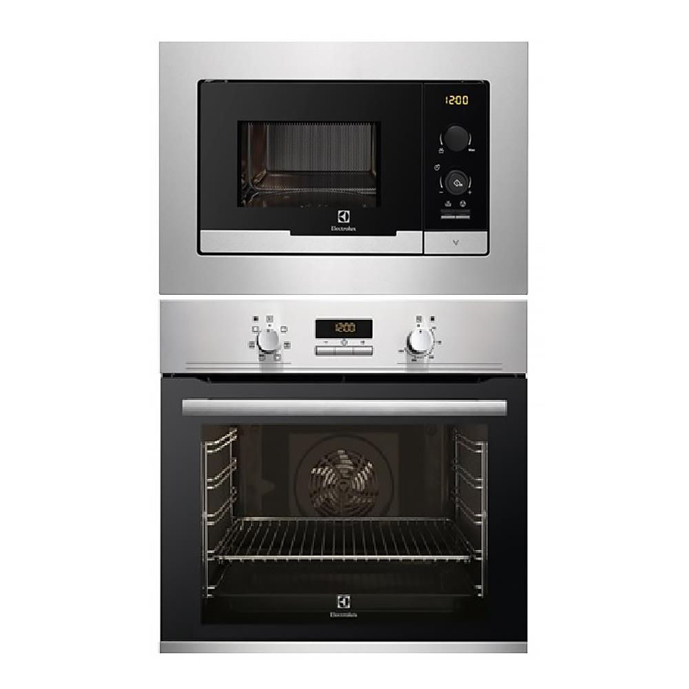 BUILT-IN MICROWAVE OVEN+BUILT-IN OVEN ELECTROLUX EMS2085X+EOB2400AOX