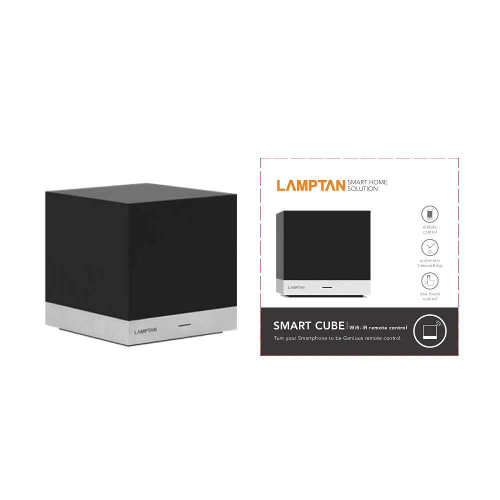 เครื่องส่งสัญญาณรีโมตอัจฉริยะ LAMPTAN IOT SMART CUBE  สีดำ