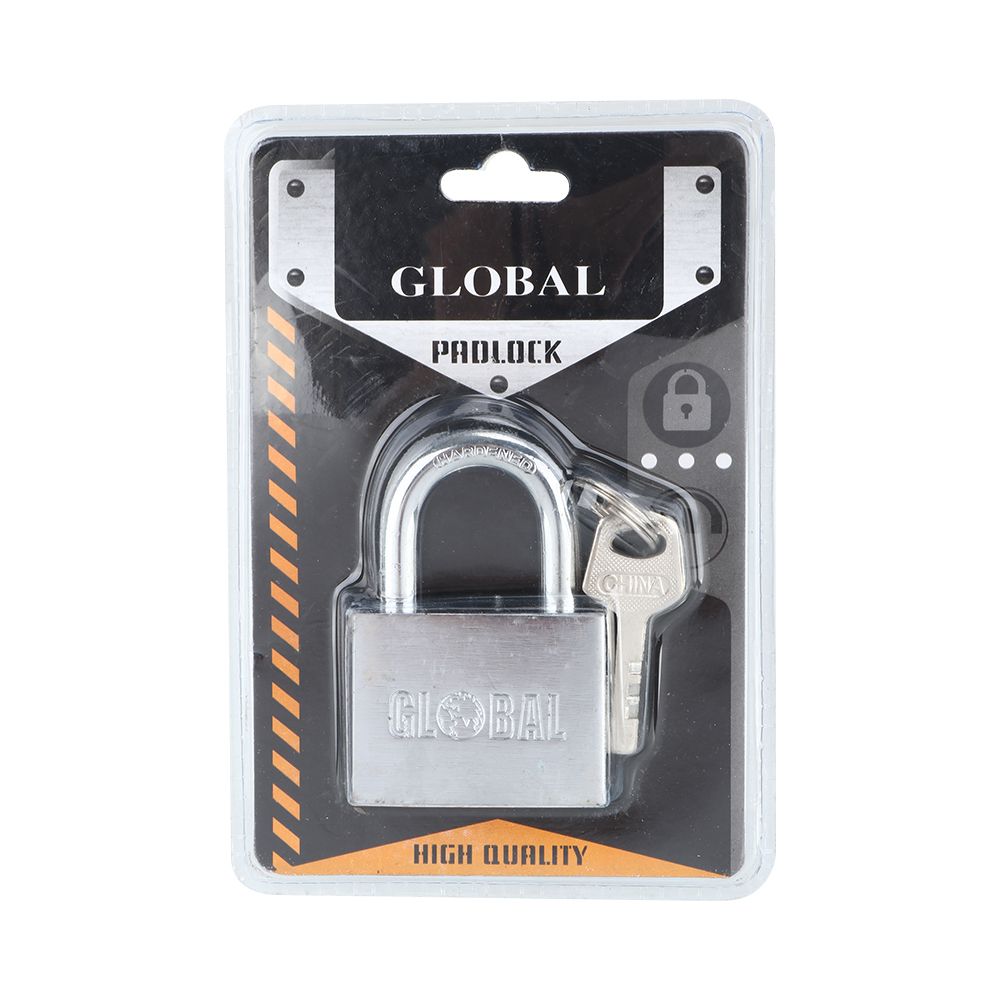 กุญแจลูกปืน GLOBAL 50 MM สีโครเมียม