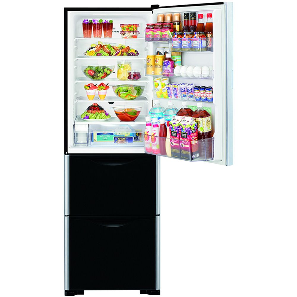 ตู้เย็น 3 ประตู HITACHI RSG38FPTH GBK 12.9 คิว กระจก อินเวอร์เตอร์
