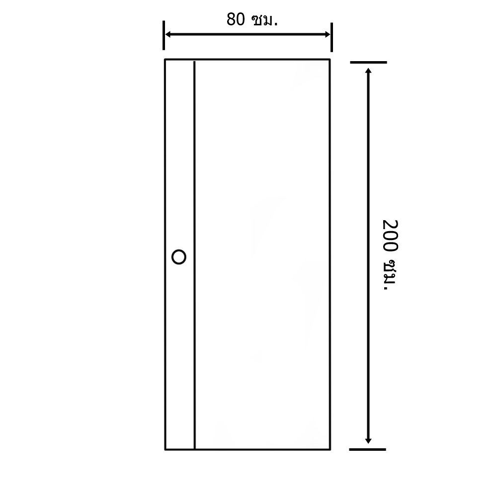 ประตูไวนิล MODERNWOOD MG5 80x200 ซม. สี WHITE OAK/GRAY OAK
