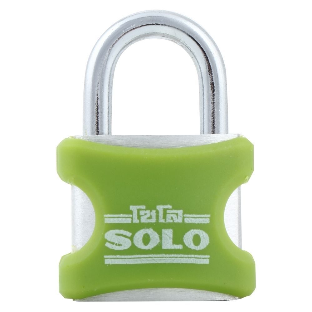 กุญแจ SOLO AP 25/2 25 MM สีเขียว 2 ตัว/ชุด