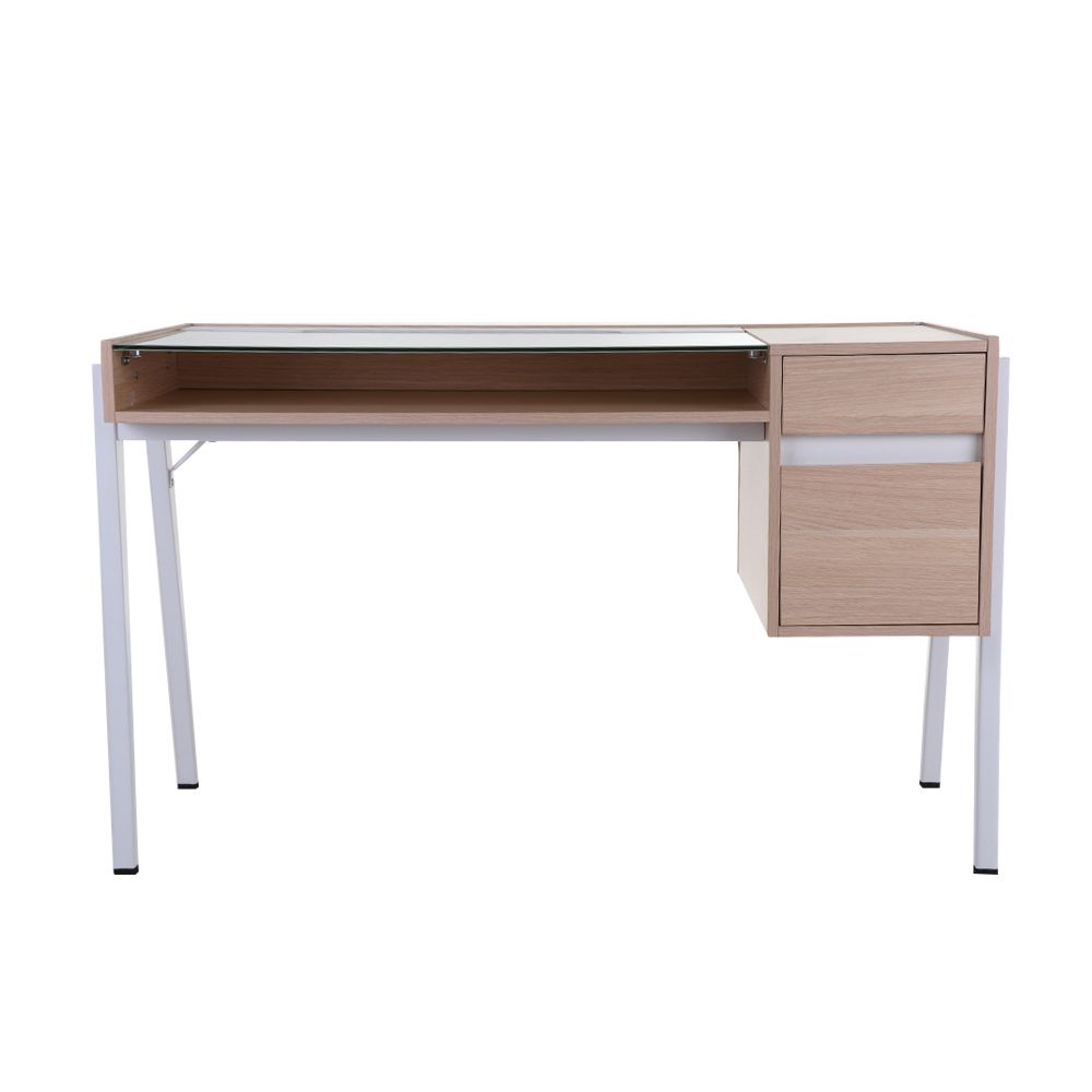 โต๊ะทำงาน FURDINI RITA CT-3584 126 ซม. สีป็อปลาร์/สีขาว