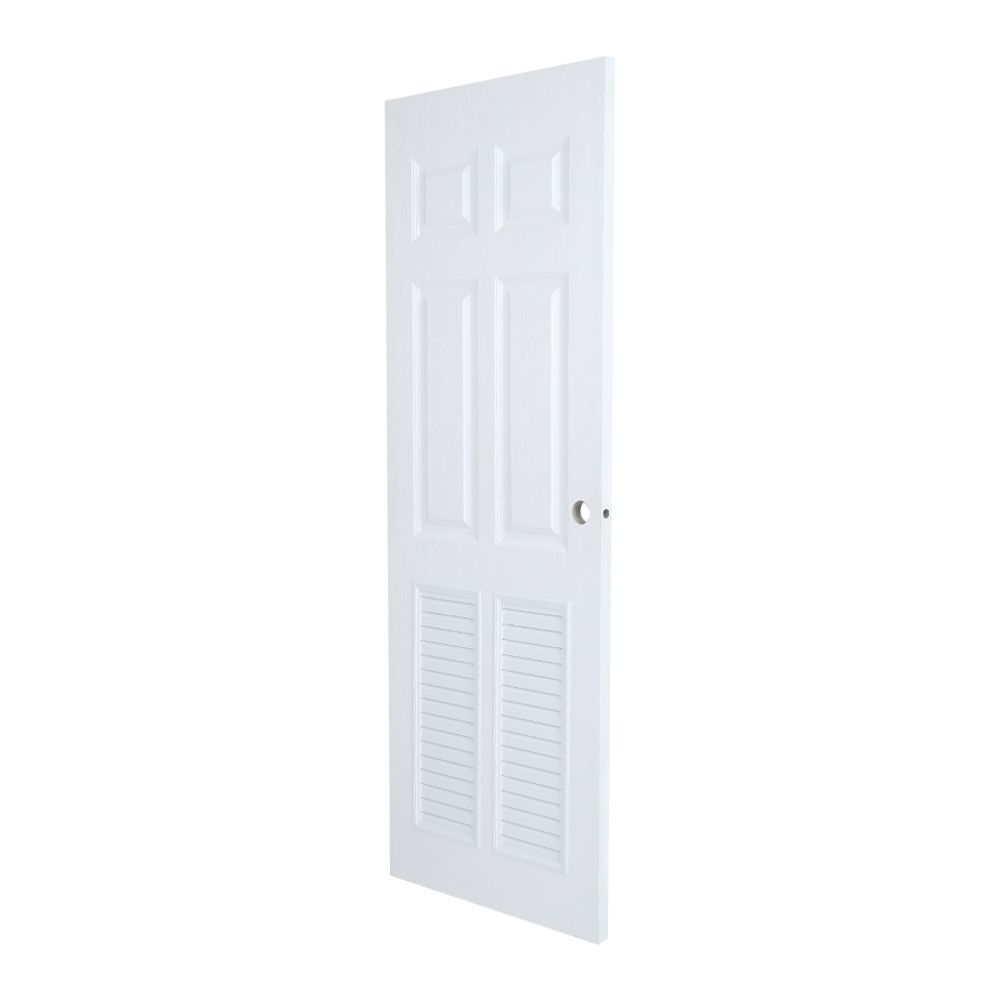 ประตูห้องน้ำ UPVC MODERNWOOD MLR003 70x200 ซม. สีขาว