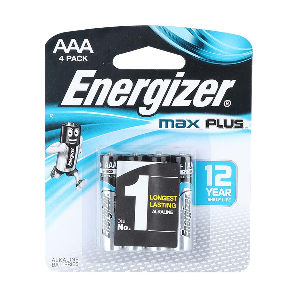 ถ่านอัลคาไลน์ AAA ENERGIZER MAx PLUS BP4