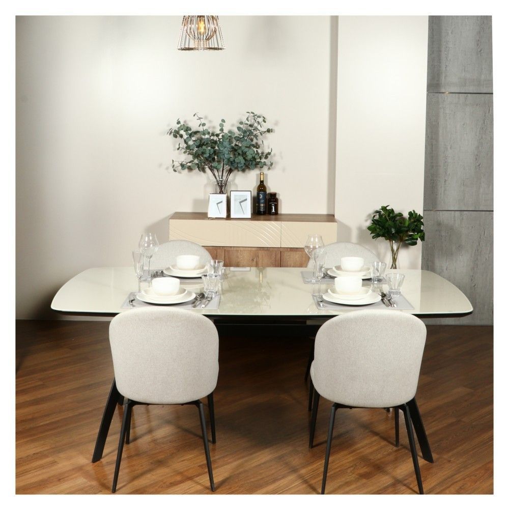 โต๊ะอาหาร FURDINI ALBER T17205A-C สี LIGHT CHAMPANGE
