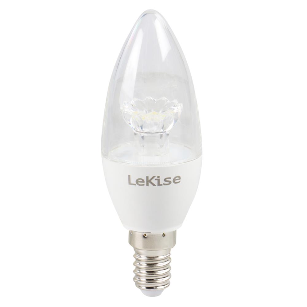 หลอดไฟ LED LEKISE C35 CANDLE CLEAR 4 วัตต์ DAYLIGHT E14 สีขาว