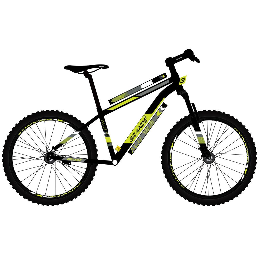 จักรยานเสือภูเขา GRANDE ALU 18.6 สีดำ