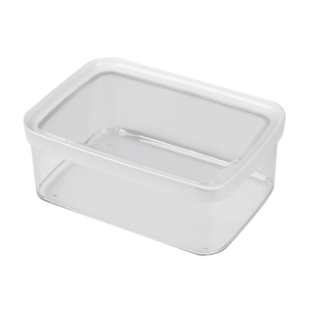 กล่องอาหารเหลี่ยม LOC-TITE 2.0 ลิตร สีขาว