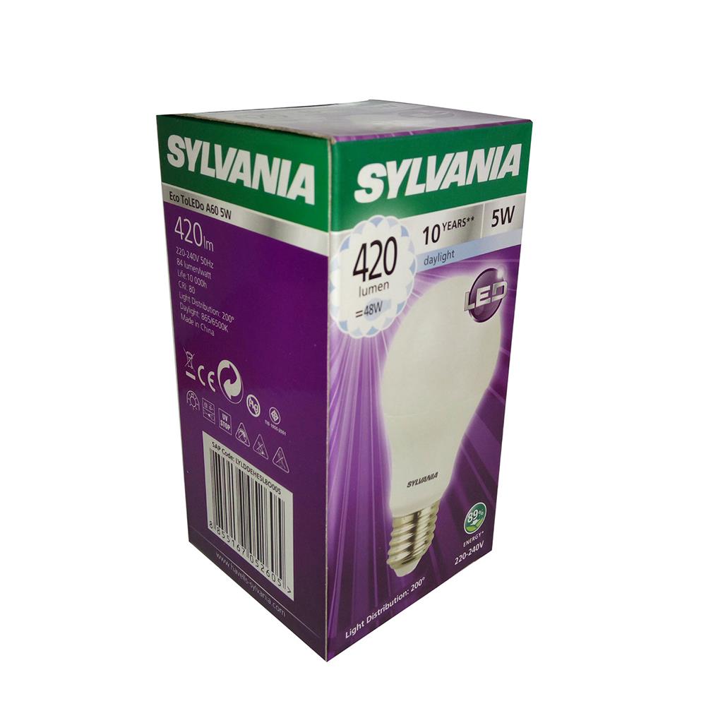 LED BULB SYLVANIA ECO TOLEDO A60 V2 5W DAYLIGHT