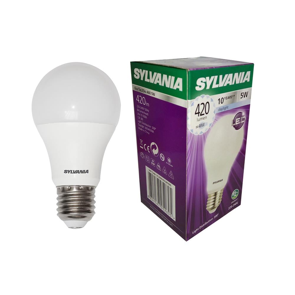 LED BULB SYLVANIA ECO TOLEDO A60 V2 5W DAYLIGHT