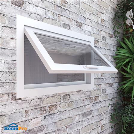 หน้าต่าง UPVC บานกระทุ้ง+มุ้ง AZLE 80x50 ซม. สีขาว_4