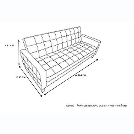 โซฟาเบด FURDINI INTORNO LAB-174N100S-1-P3 สีเทา_6