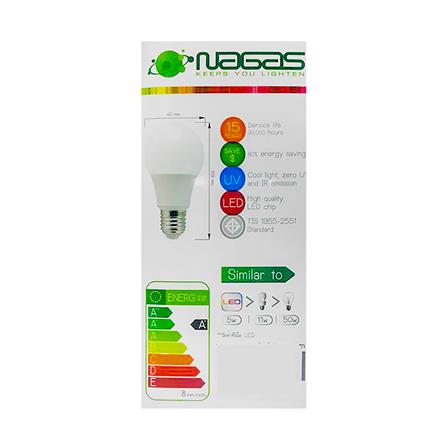 หลอด LED NAGAS ECO BULB 5 วัตต์ WARM WHITE E27 แพ็ก 2 ชิ้น_2