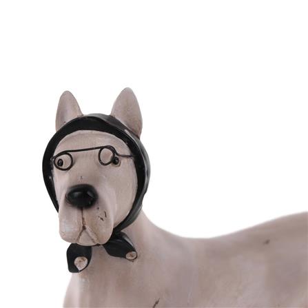 DECORATION HOME LIVING STYLE DOG GLASSES 40.5X36.5CM WHITE_2