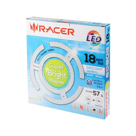 หลอด LED กลม RACER SUPER BRIGHT MAGNET 18 วัตต์ DAYLIGHT_3