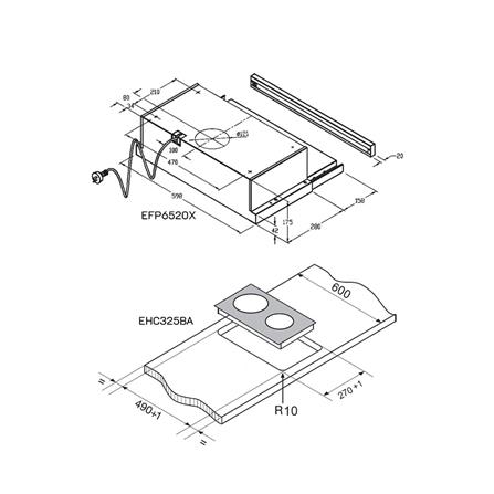เตาฝัง+เครื่องดูดควัน ELECTROLUX EHC325BA+EFP6520X_1