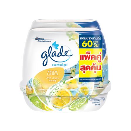 เจลปรับอากาศ GLADE SCENTED 180g แพ็คคู่ FRESH LEMON_0