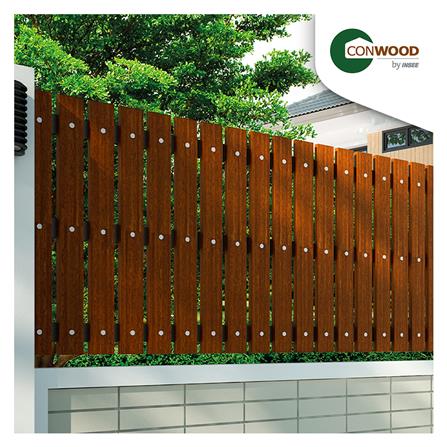 WOOD FENCE PICKET CONWOOD STRAIGHT 10X150X1.6CM MAHOGANY 5EA_3