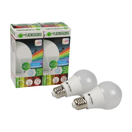 หลอด LED NAGAS ECO BULB 5 วัตต์ DAYLIGHT E27 แพ็ก 2 ชิ้น_0