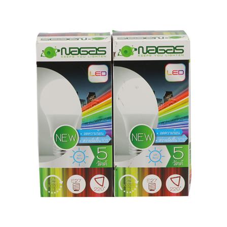 หลอด LED NAGAS ECO BULB 5 วัตต์ DAYLIGHT E27 แพ็ก 2 ชิ้น_2