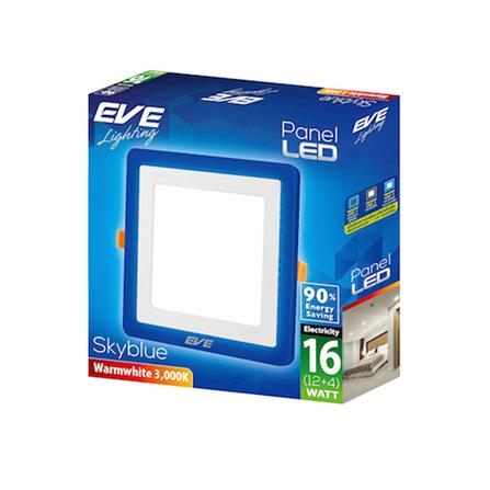 ดาวน์ไลท์ LED EVE SKYBLUE SQUARE 542822 16 วัตต์ BLUELIGHT/WARMWHITE_5