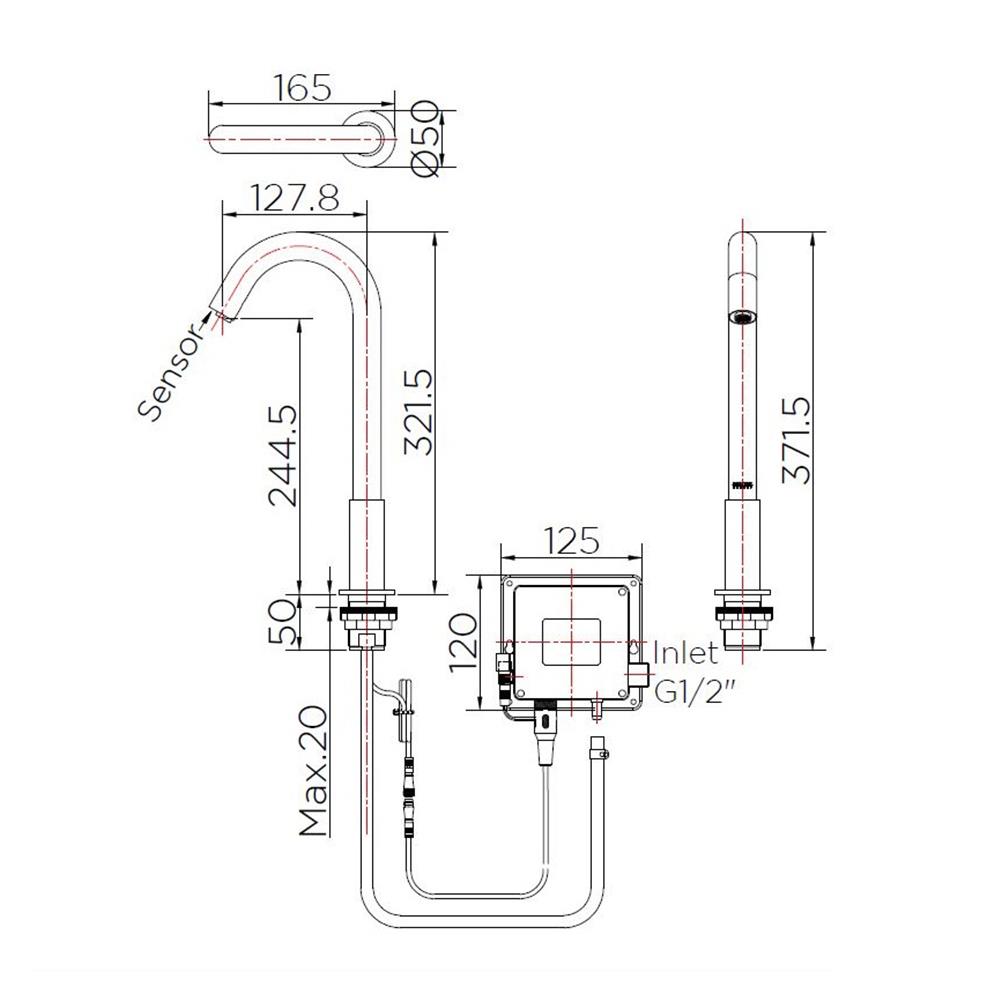 ก๊อกอ่างล้างหน้าเดี่ยว KARAT FAUCET KF-13-015-50