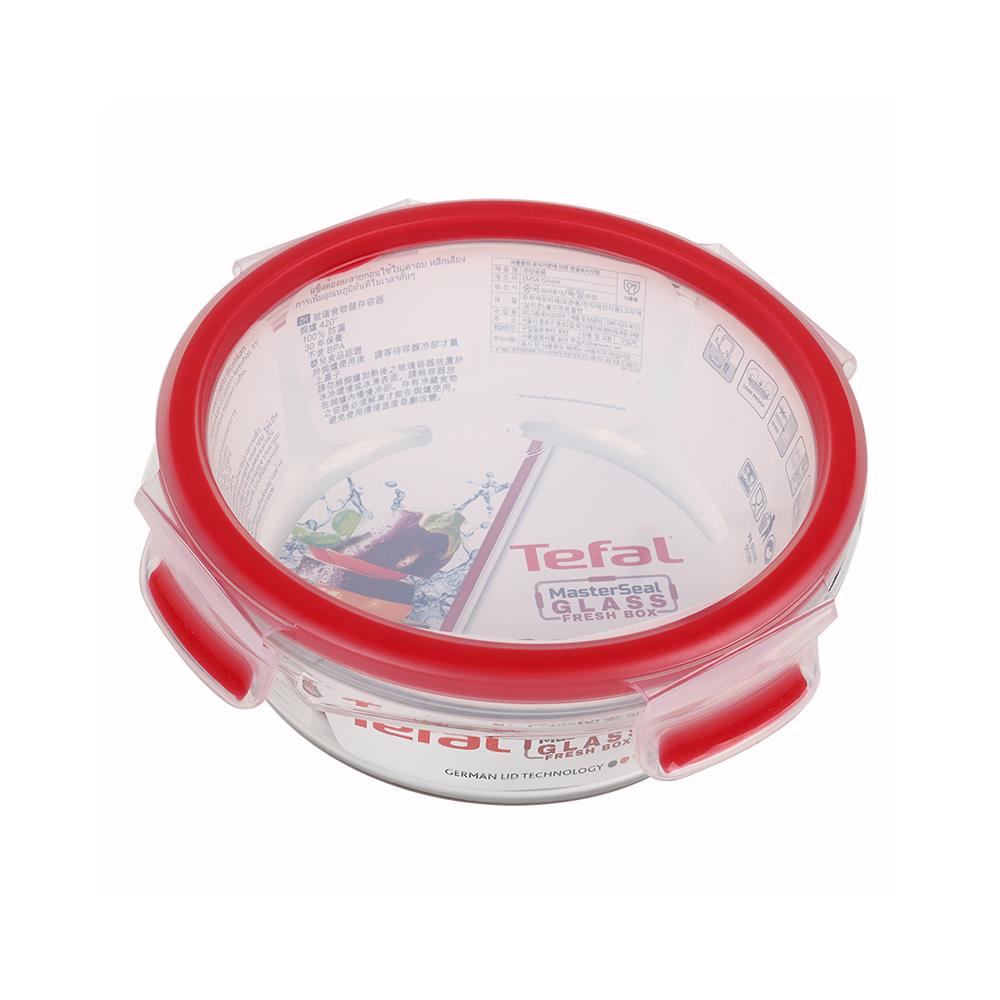 กล่องอาหารแก้วกลม TEFAL MASTERSEAL GLASS 0.6 ลิตร