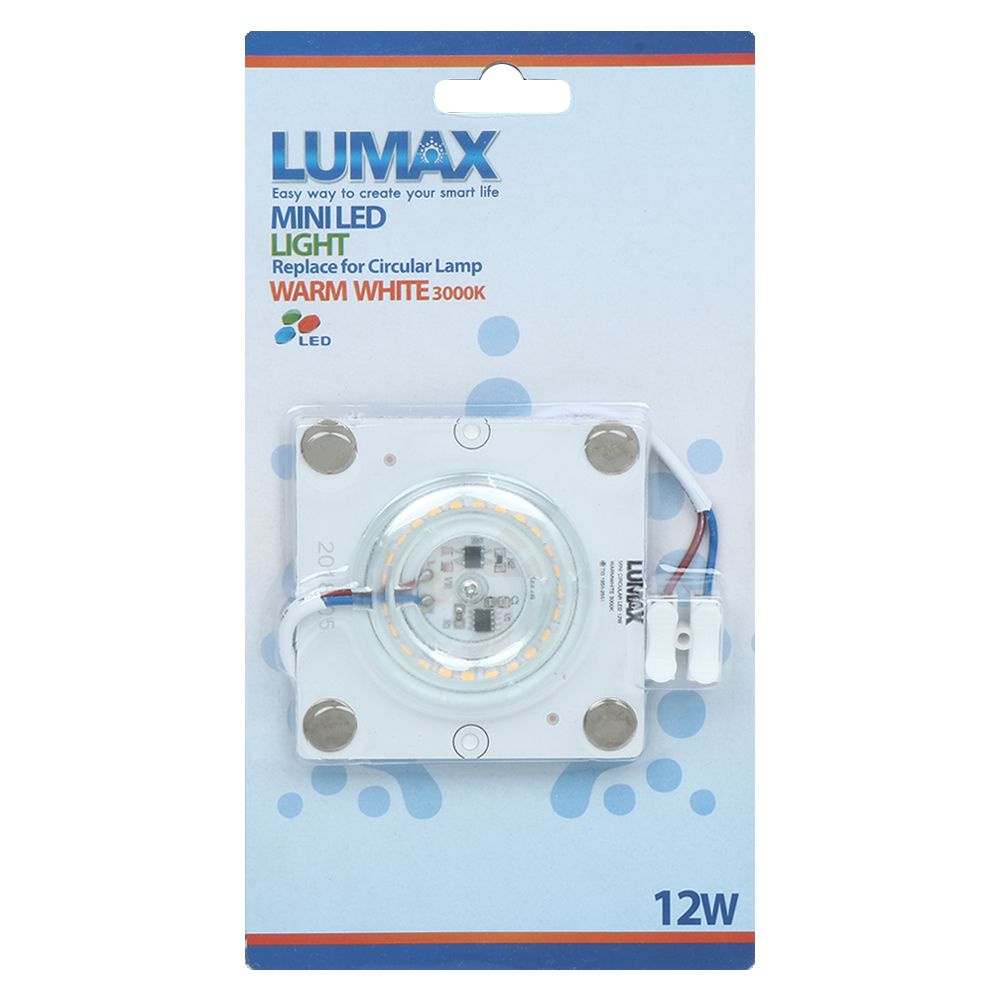 หลอด LED MINI LUMAX CIRCULAR+DRIVER 12 วัตต์ WARMWHITE