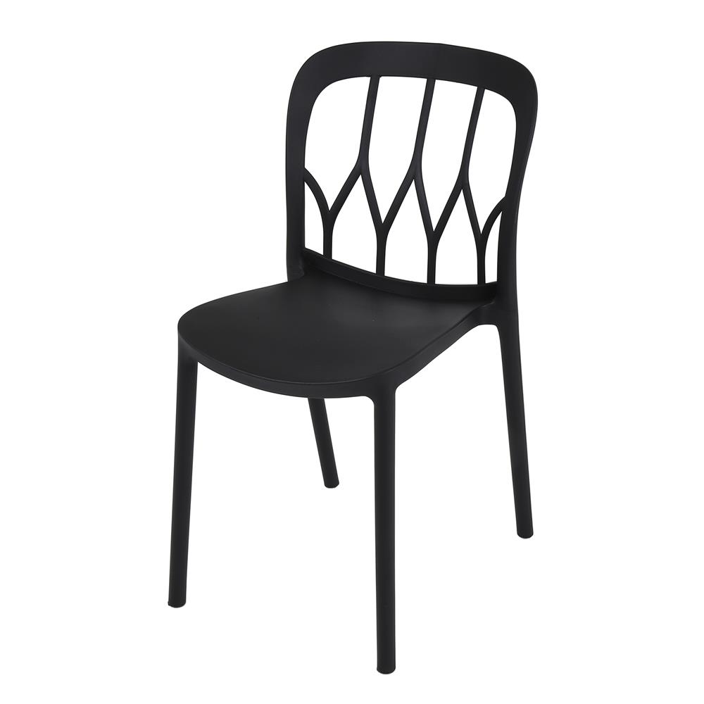 เก้าอี้พลาสติก SPRING TULIP สีดำ