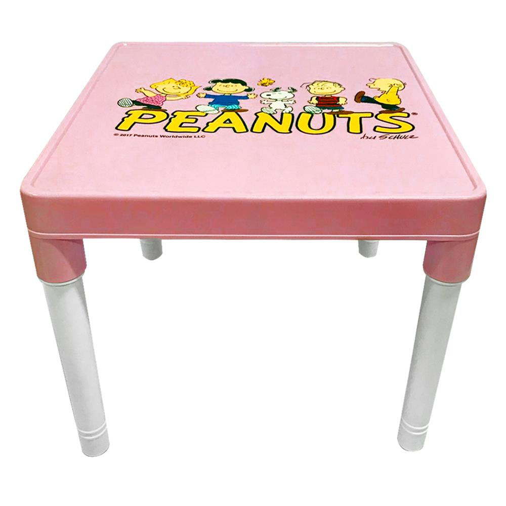 โต๊ะพลาสติก SPRING SNOOPY FRIEND สีชมพู