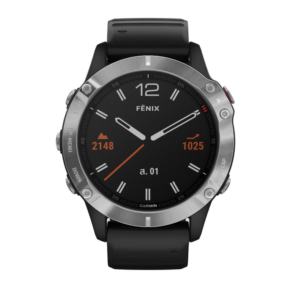 นาฬิกาอัจฉริยะ GARMIN FENIX 6 ไซส์ 47 มม. สีเงิน/ดำ