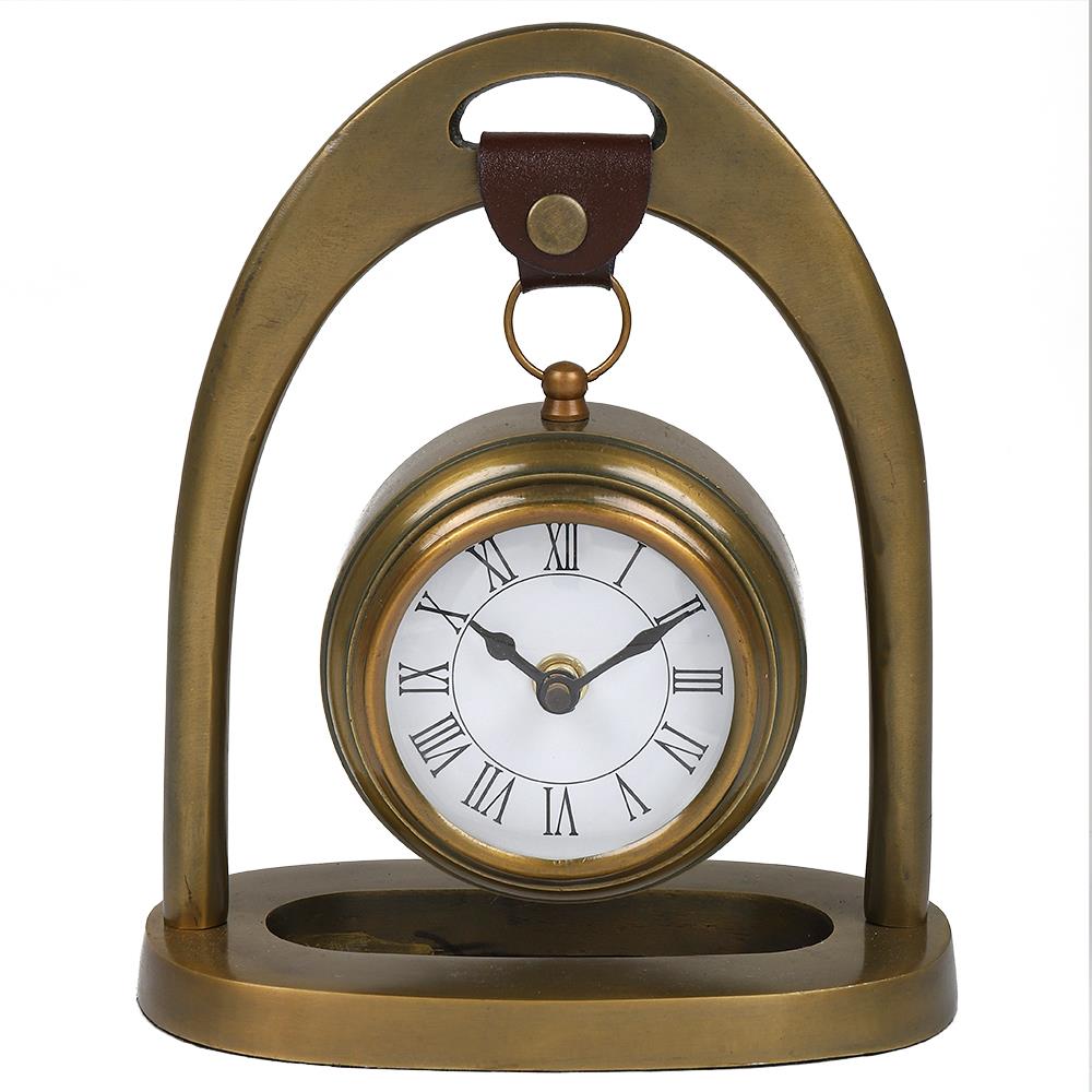 นาฬิกาตั้งโต๊ะ HOME LIVING STYLE HANGING WHS235/4 4 นิ้ว สีทอง